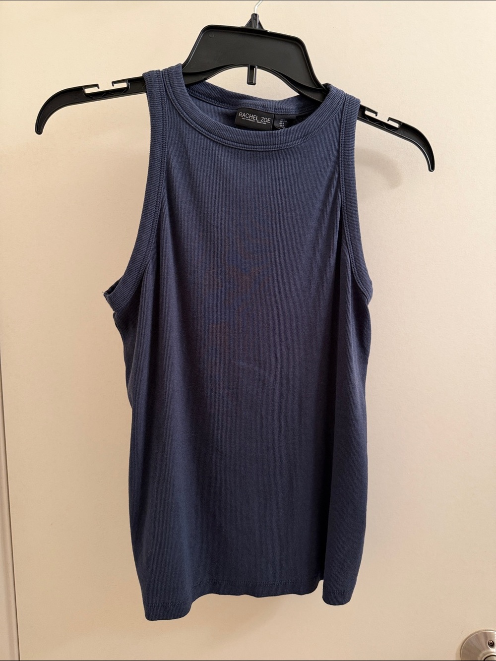 Rachel Zoe Deep Navy Ribbed Muscle Tank